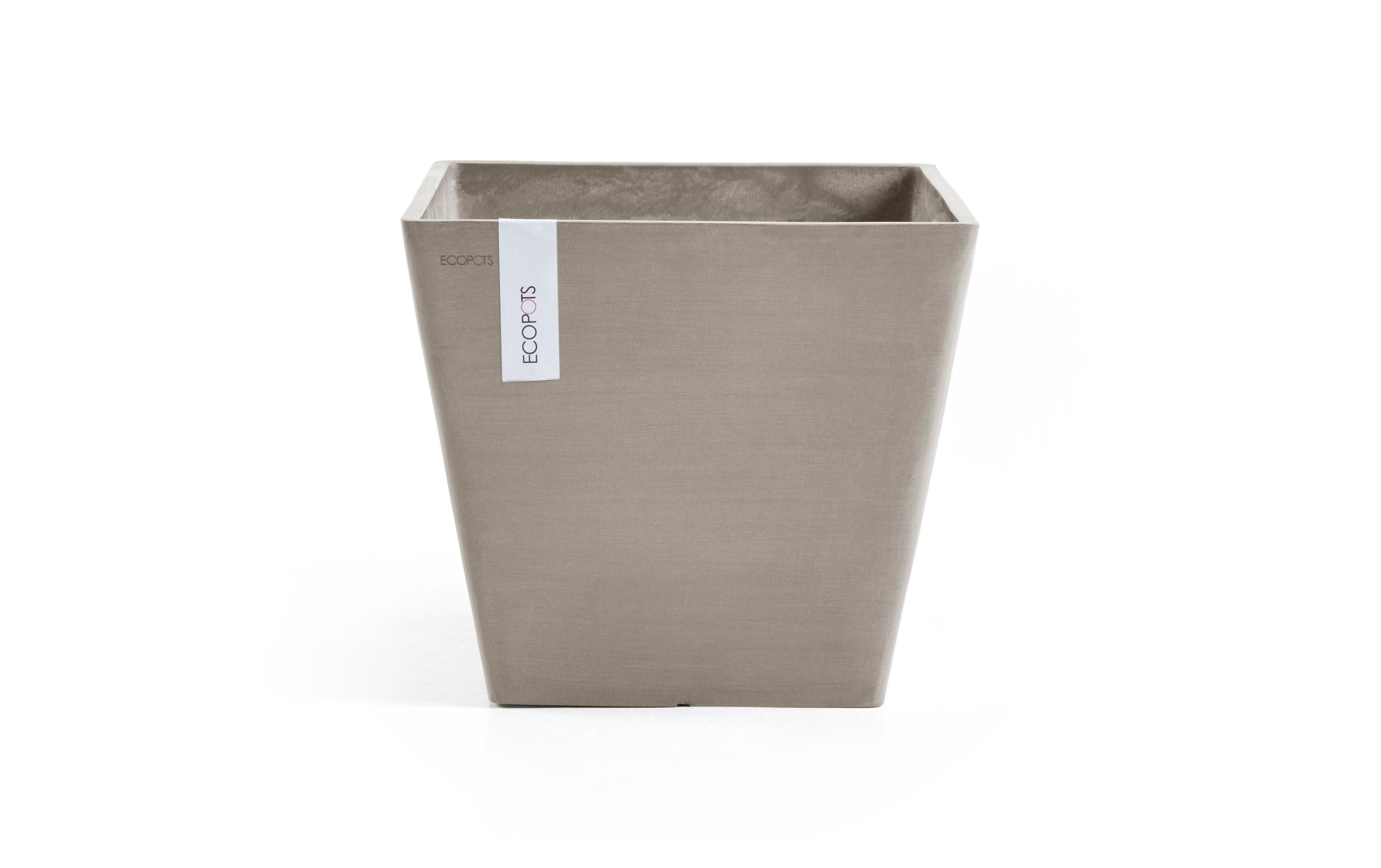 Ecopots Blumentopf aus recyceltem Kunststoff taupe 40 cm Garten & Outdoor > Pflanzen > Pflanzengefäße Ecopots