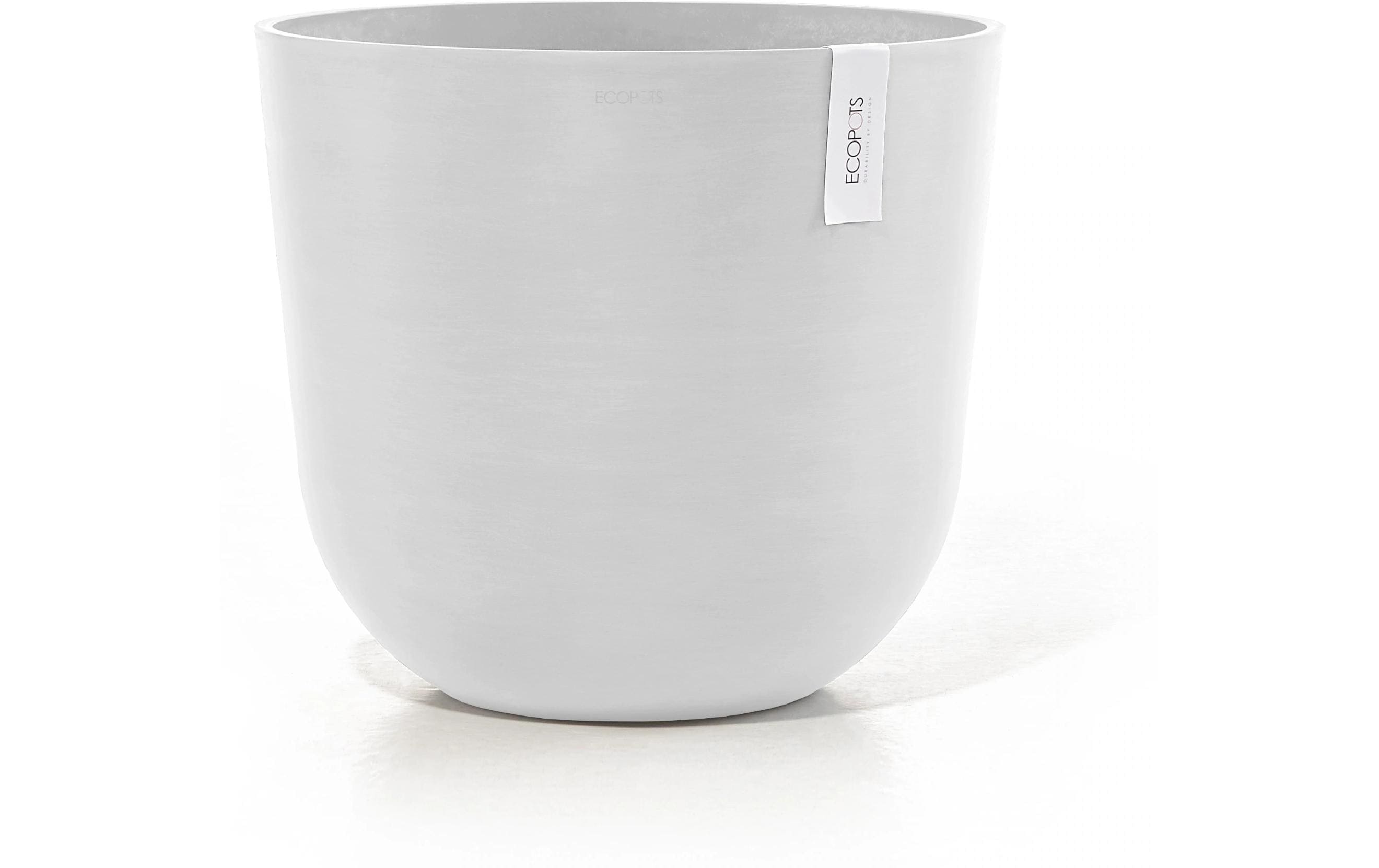 Ecopots Blumentopf Oslo Ø 45 cm Weiss