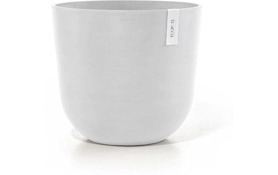 Ecopots Blumentopf Oslo Ø 45 cm Weiss