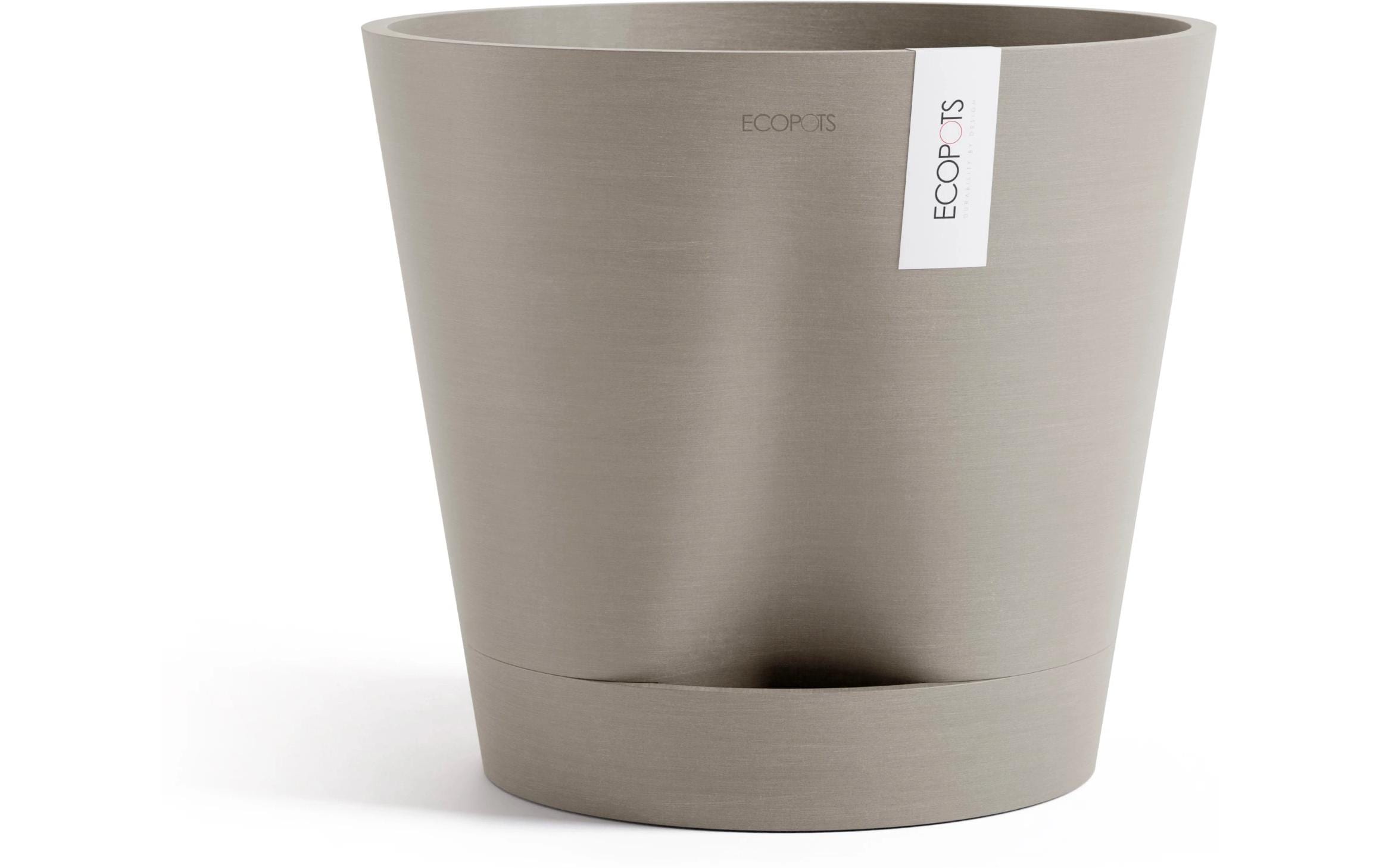 Ecopots Blumentopf Venice 2 aus recyceltem Kunststoff in Taupe Garten & Outdoor > Pflanzen > Pflanzengefäße Ecopots
