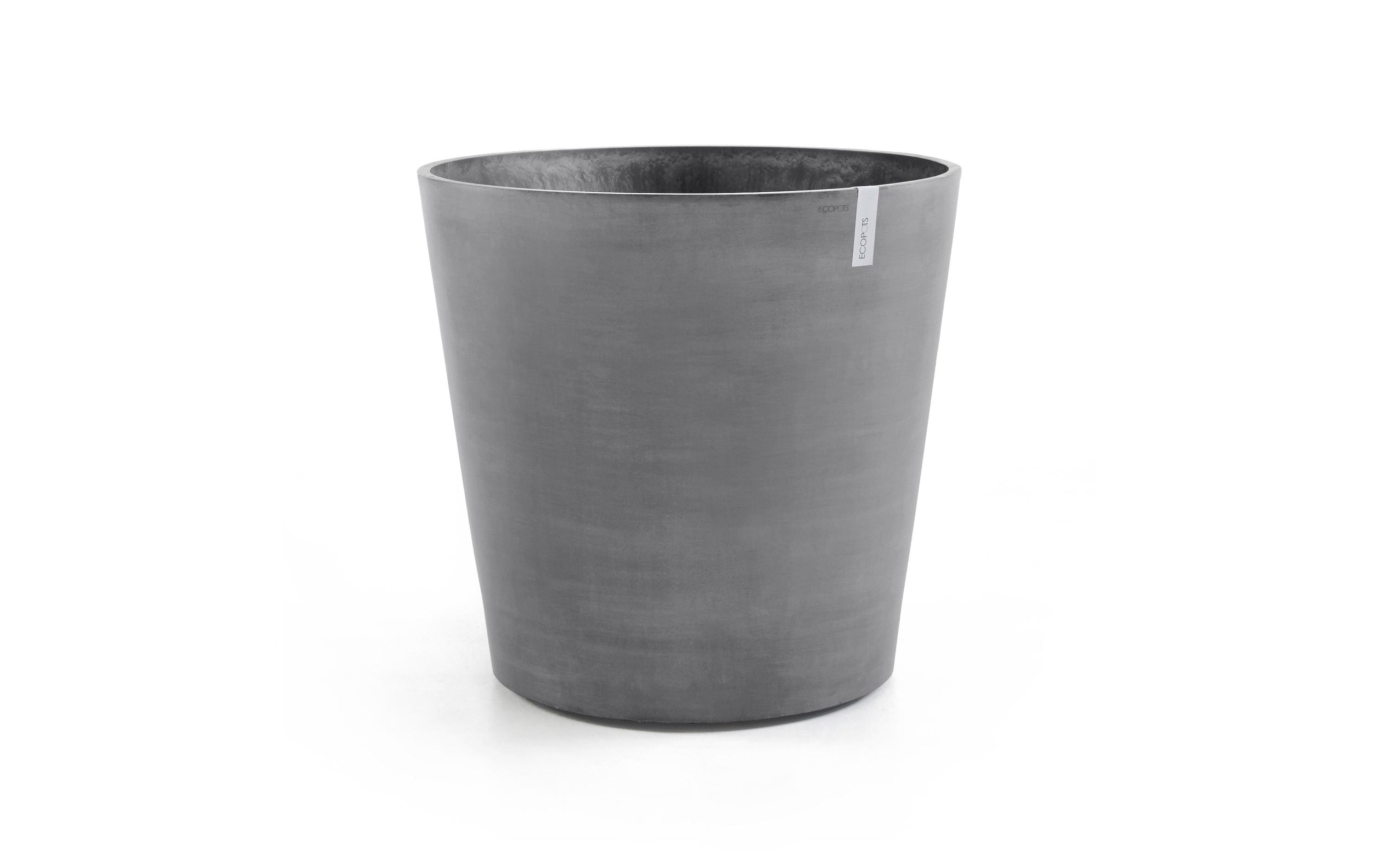 Ecopots Blumentopf Grau aus recyceltem Kunststoff 60 cm Garten & Outdoor > Pflanzen > Pflanzengefäße Ecopots