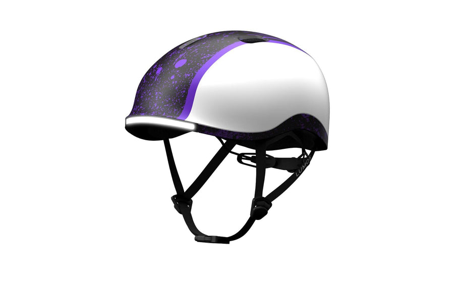 LUMOS Helm Nyxel Youth Schwarz/Lila, S