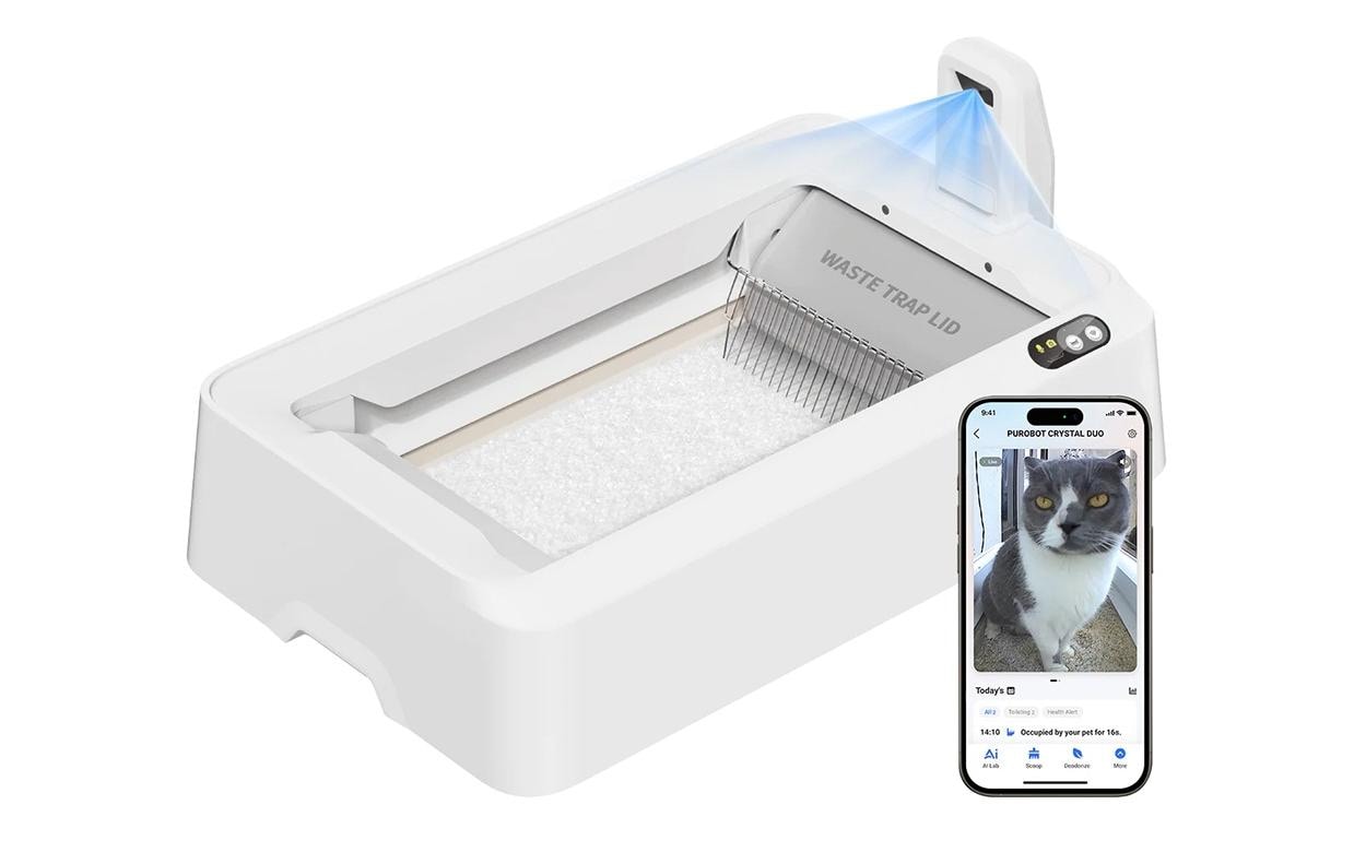 PETKIT Katzentoilette Purobot Crystal Duo, selbstreinigend