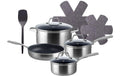 Lunasol Pfannenset Kochtopf-Set Sirius Terra Multi-Layer 10-tlg. 10-teilig Aluminium