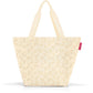Reisenthel Shopper M in Creme mit dezentem Leopardenmuster