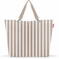 Reisenthel Shopper XL mit beigen und weißen Längsstreifen