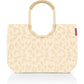 Reisenthel Einkaufskorb Loopshopper in hellem Beige mit Leopardenmuster