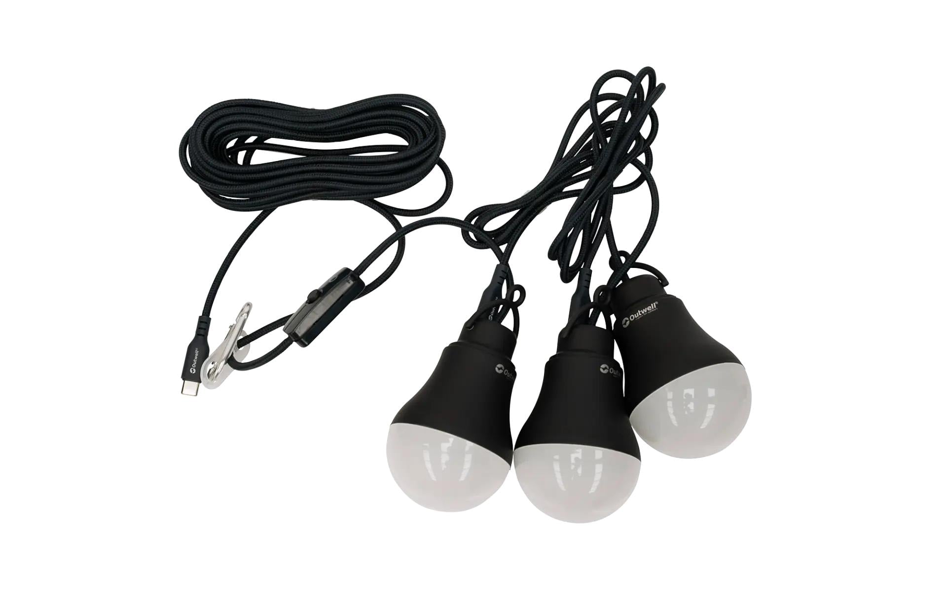 Outwell Campinglampe Epsilon LED Schwarz 3er Set Sport & Freizeit > Camping > Camping Zubehör Outwell