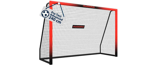 Hudora Fussballtor Pro Tect 240 Advanced schwarz/rot