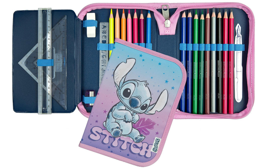 Scooli Schlamperetui Lilo und Stitch gefüllt