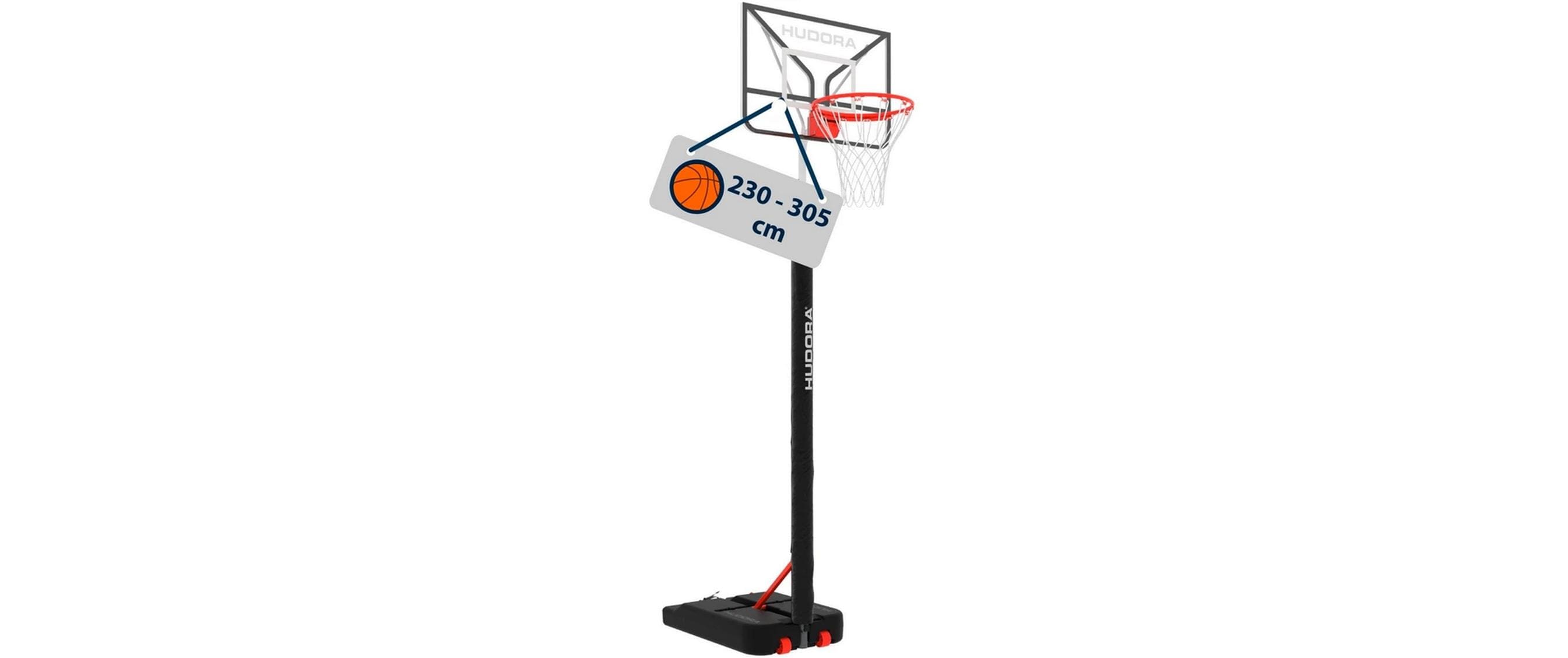 Hudora Basketballständer Roco 305 grau