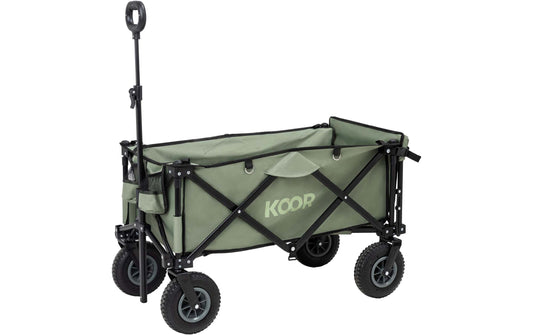 KOOR Leiterwagen Kjerre Mit Luftreifen, Olivgrün