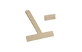 Zone Duschabzieher Ume mit Halter, Camel 24x22x2.2 cm (LxBxH), Silikon