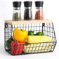 relaxdays Organizer Obstkorb Wandregal 21 x 30 cm Hellbraun/Weiss