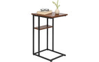 relaxdays Beistelltisch in C-Form 60 x 40