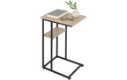 relaxdays Beistelltisch in C-Form 60 x 40