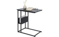 relaxdays Beistelltisch in C-Form 60 x 55