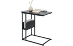 relaxdays Beistelltisch in C-Form 60 x 55