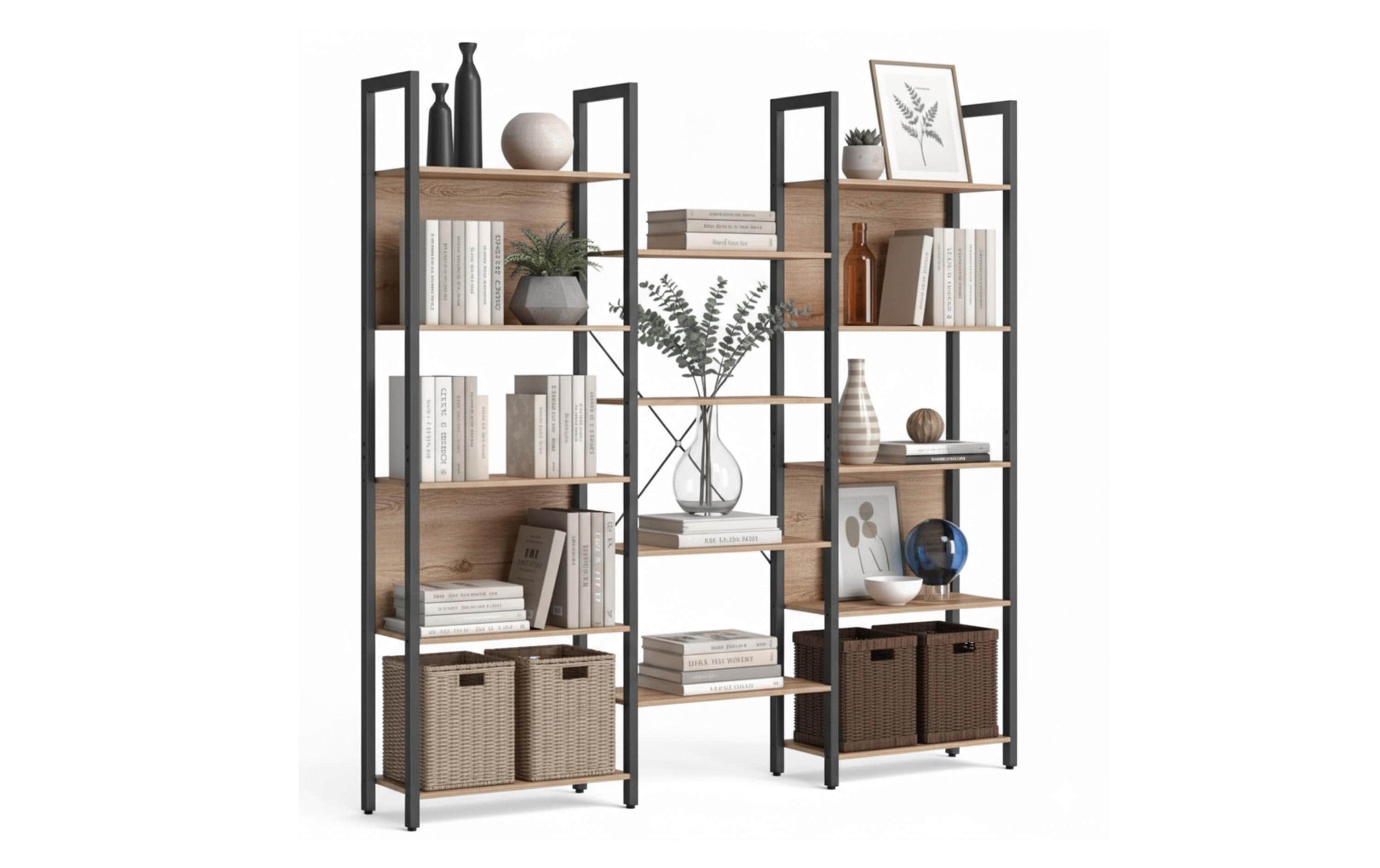 relaxdays Regal Industrial mit 14 Ablagen