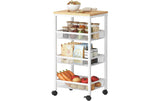 relaxdays Nischenwagen 77 x 22 x 45.5 cm Weiss