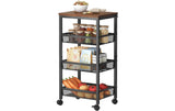 relaxdays Nischenwagen 77 x 22 x 45.5 cm Schwarz