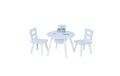 relaxdays Kindersitzgruppe mit Stauraum Weiss