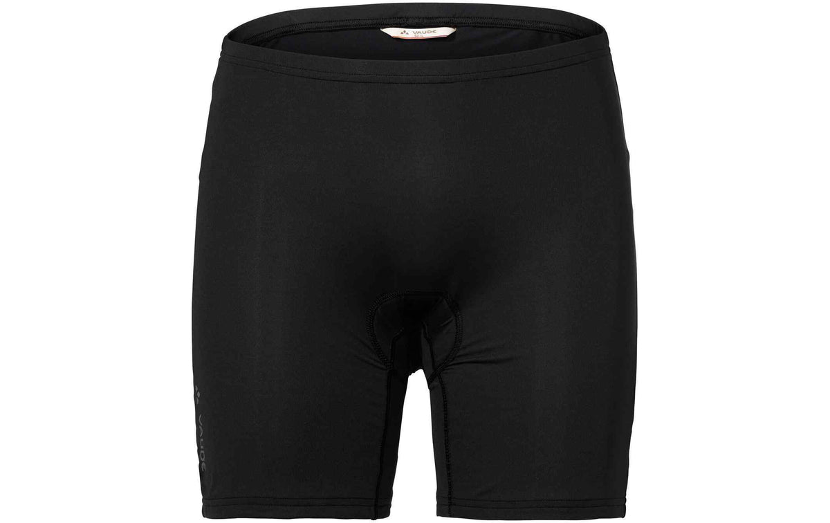 VAUDE schwarze Fahrradhose als Innenhose mit elastischem Bund und Sitzpolster