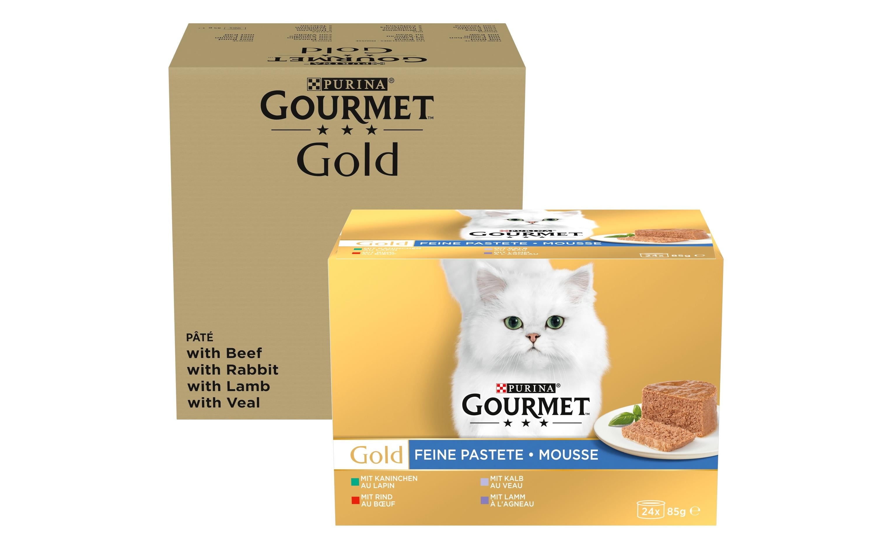 Gourmet Gold Feine Pastete Fl. 96x85g KIT inkl. Gourmet Gold 24x85g