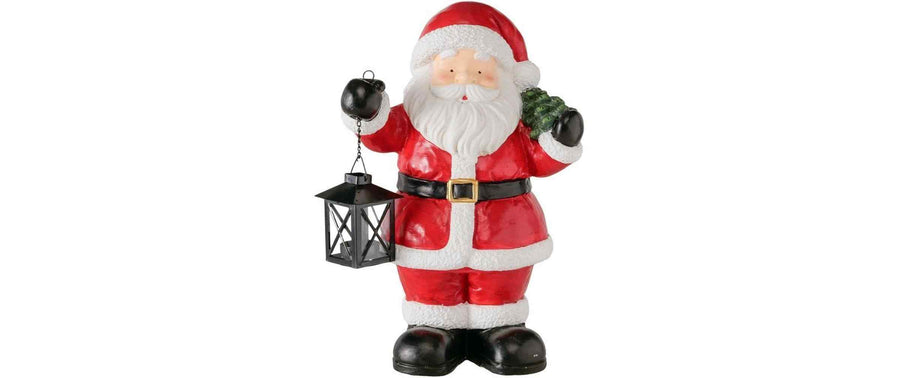 Weihnachtsfigur Nicky Rot 17.5x30x40 cm Polyresin