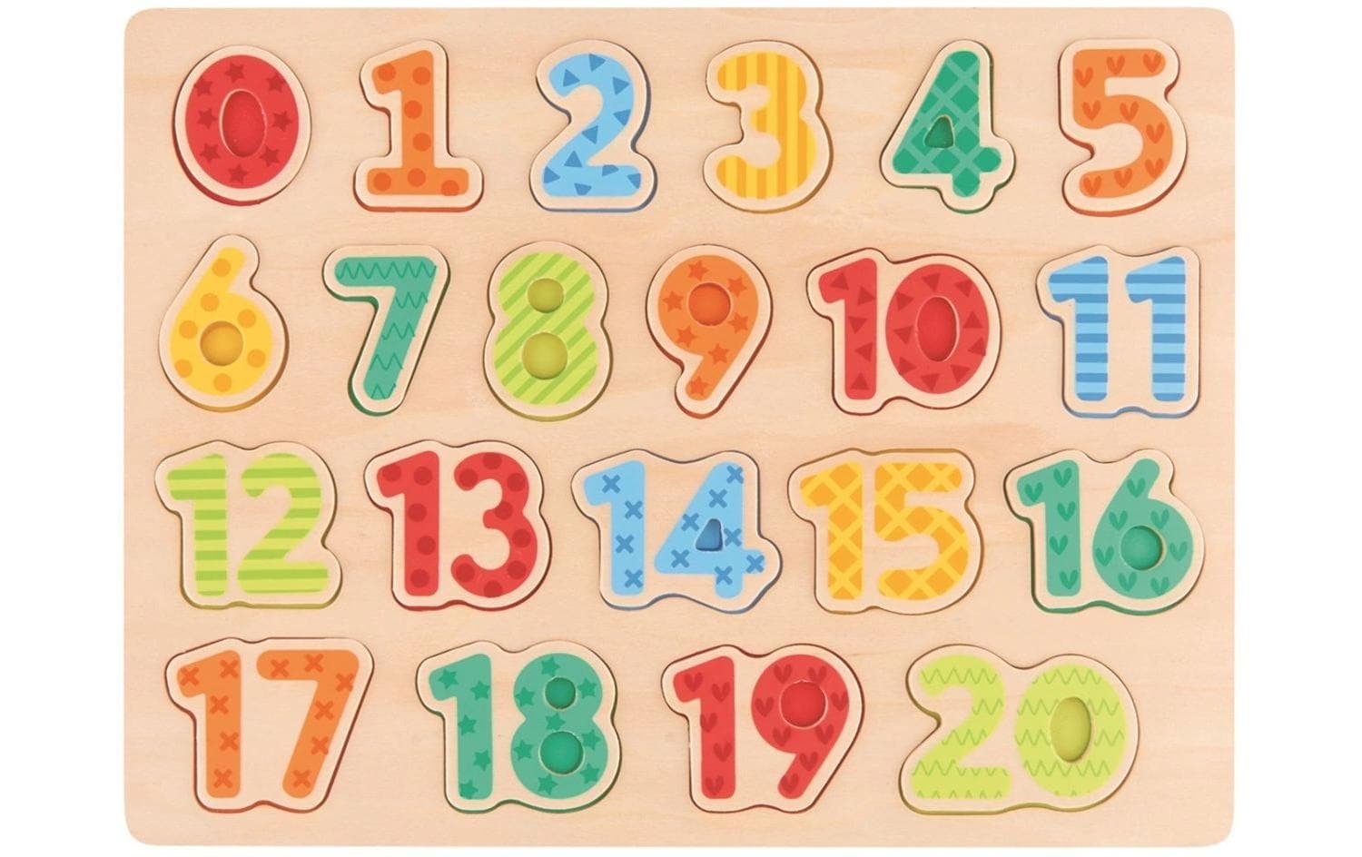 Spielba Holzspielwaren Holzpuzzle Puzzle Zahlen
