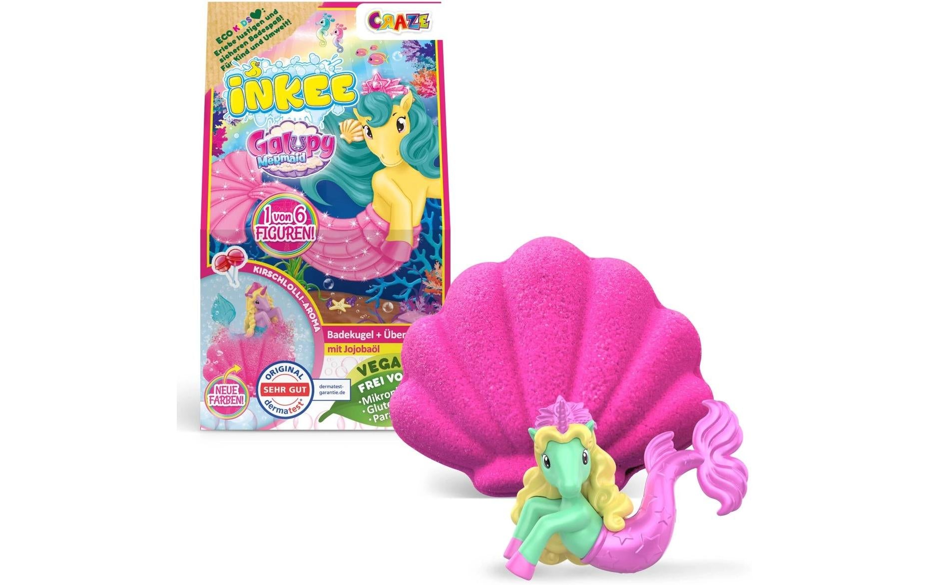 Craze Inkee Suprise Badebombe Galupy Mermaid Box Assortiert