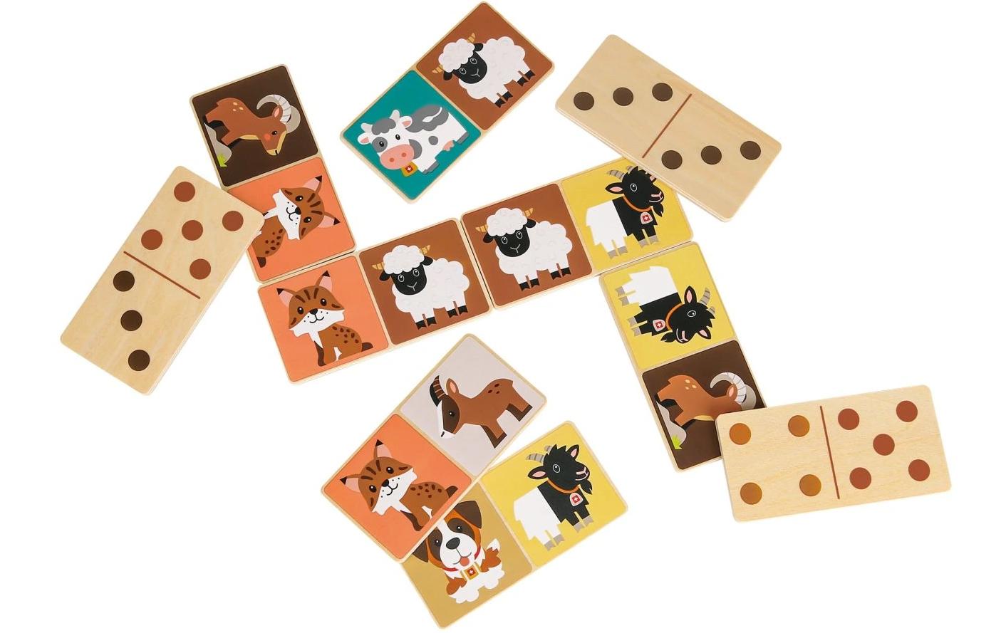 Spielba Holzspielwaren Schweizer Domino 28 Stück