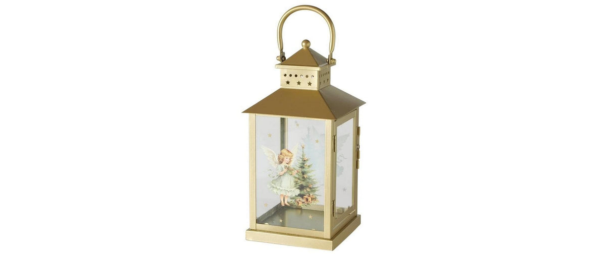 Weihnachtswindlichter Clara 15x15x30cm Gold Boltze