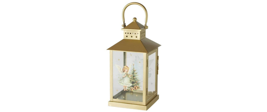 Weihnachtswindlichter Clara 15x15x30cm Gold Boltze