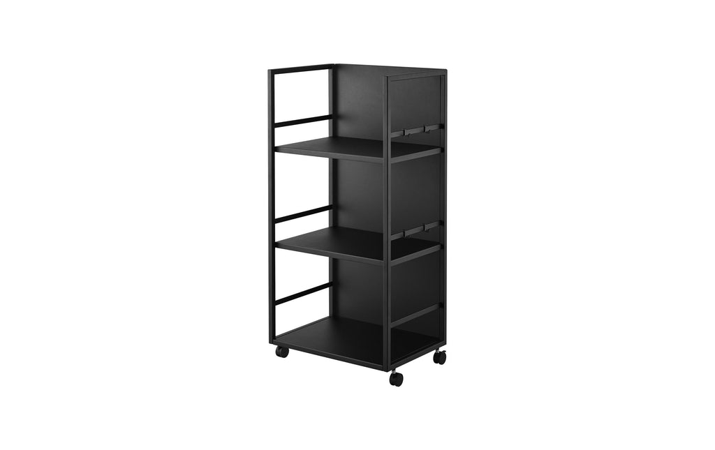 Yamazaki Aufbewahrungswagen TOWER Schwarz