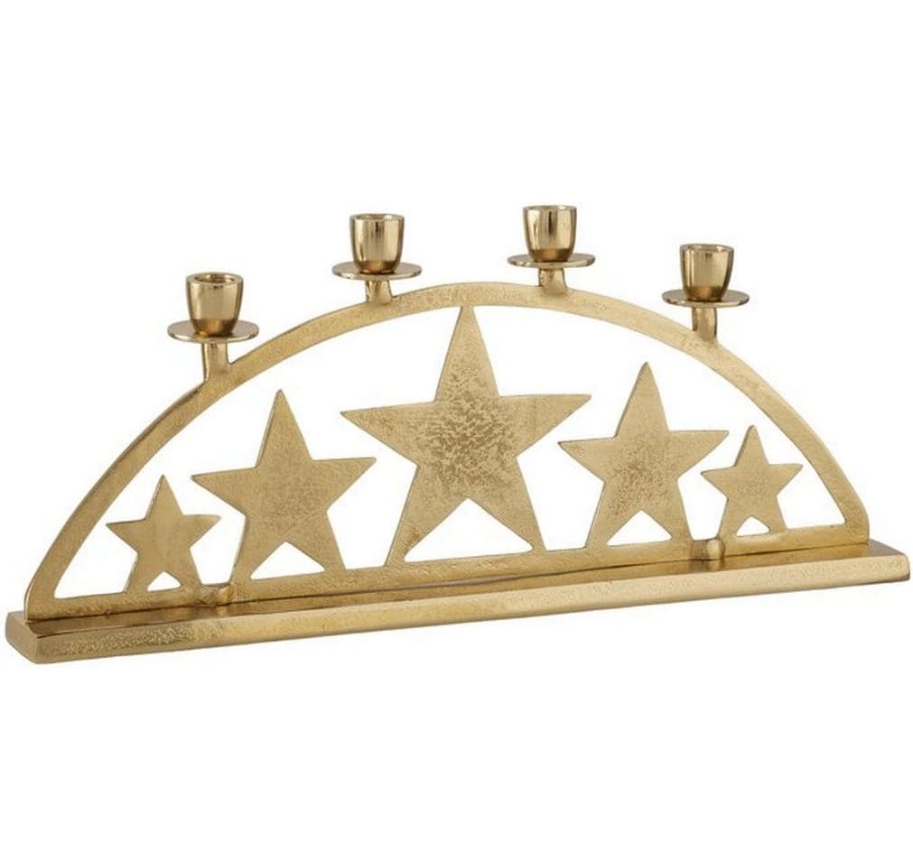 Weihnachtswindlichter Daphni 51x6x22 cm Gold Boltze