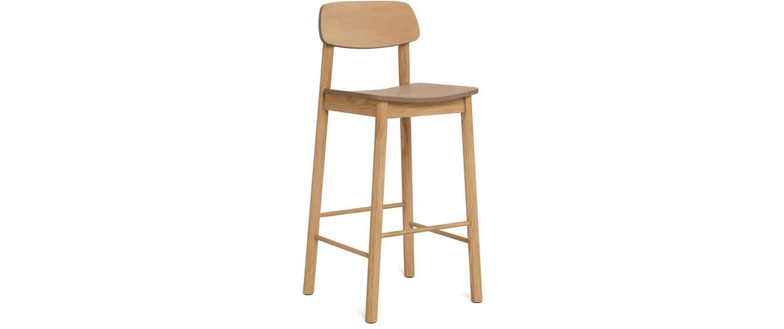 AC Design Barstuhl Barlow 2 Stück Braun