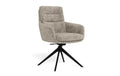 AC Design Esszimmerstuhl Roger 2 Stück Schwarz/Beige/Grau