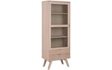 AC Design Vitrine A-Line Hellbraun, 72x42x190 cm