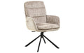 AC Design Esszimmerstuhl Edgar 2 Stück Schwarz/Beige