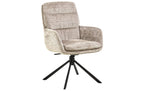 AC Design Esszimmerstuhl Edgar 2 Stück Schwarz/Beige