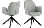 AC Design Stuhl Aura Hellgrau/Schwarz