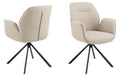 AC Design Esszimmerstuhl Aura Basel 1 Stück Schwarz/Beige