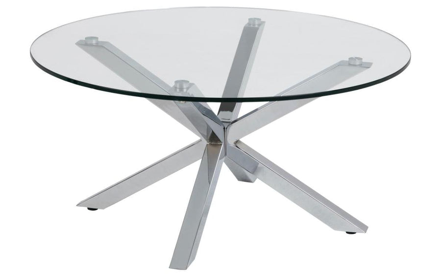 AC Design Couchtisch Heaven Ø , Stahl/Glas