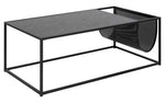AC Design Couchtisch Seaford Schwarz, 110x60x40 cm