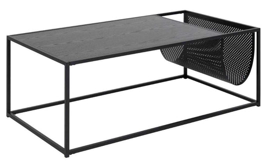 AC Design Couchtisch Seaford Schwarz, 110x60x40 cm