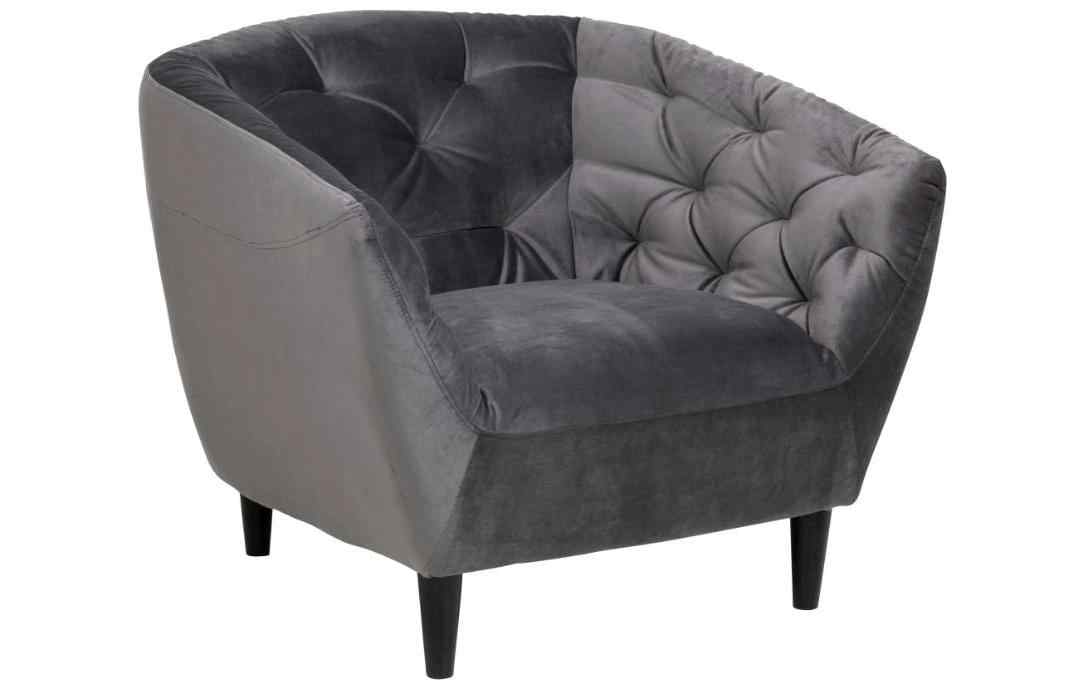 AC Design Sessel Ria Dunkelgrau, 97x84x78 cm