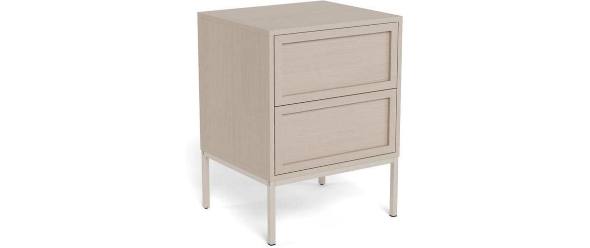 AC Design Nachttisch Palmdale Grau, 45.6x40x61 cm