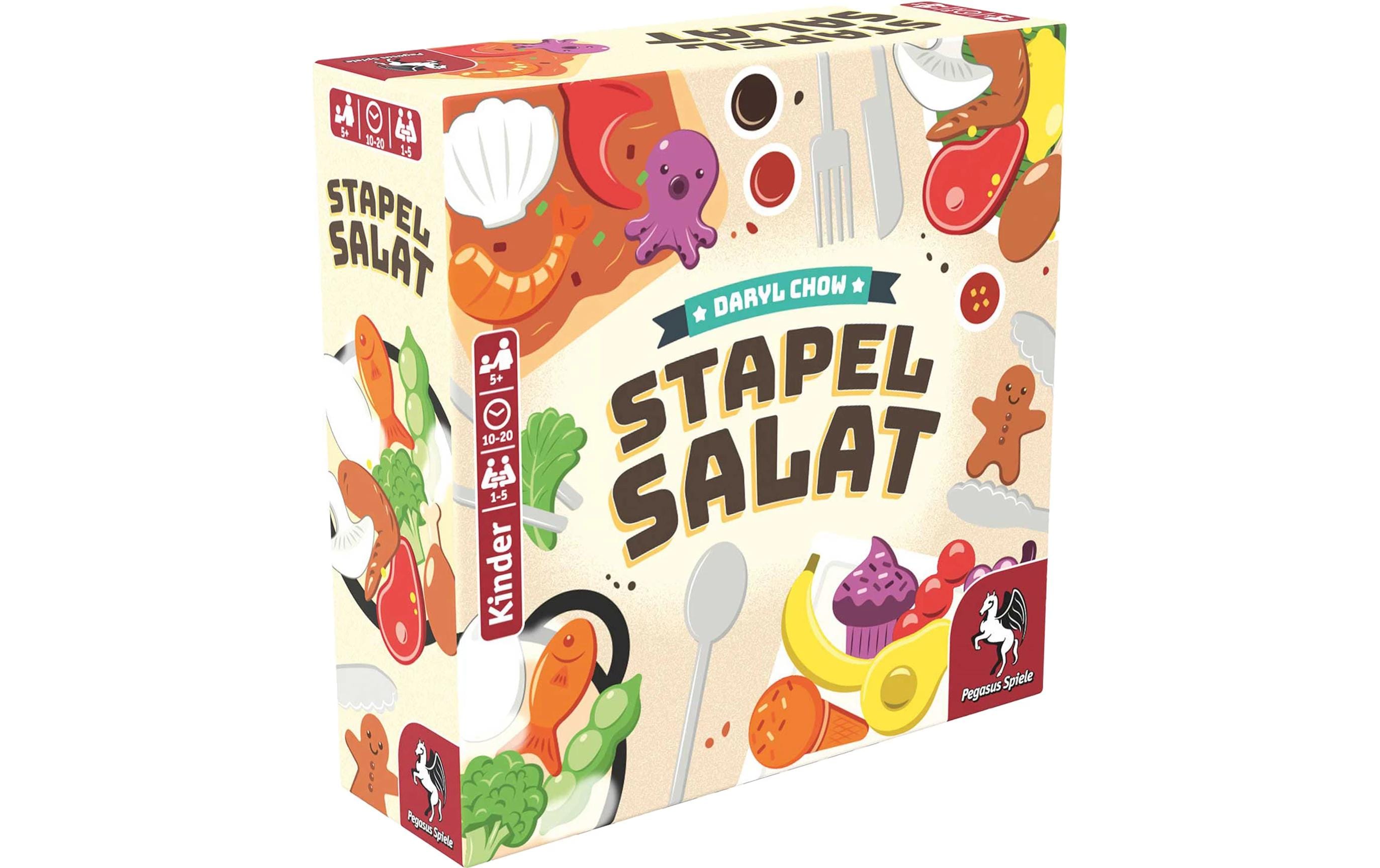 Pegasus Spiele Kinderspiel Stapelsalat -DE-