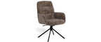 AC Design Esszimmerstuhl Edgar 2 Stück Schwarz/Braun